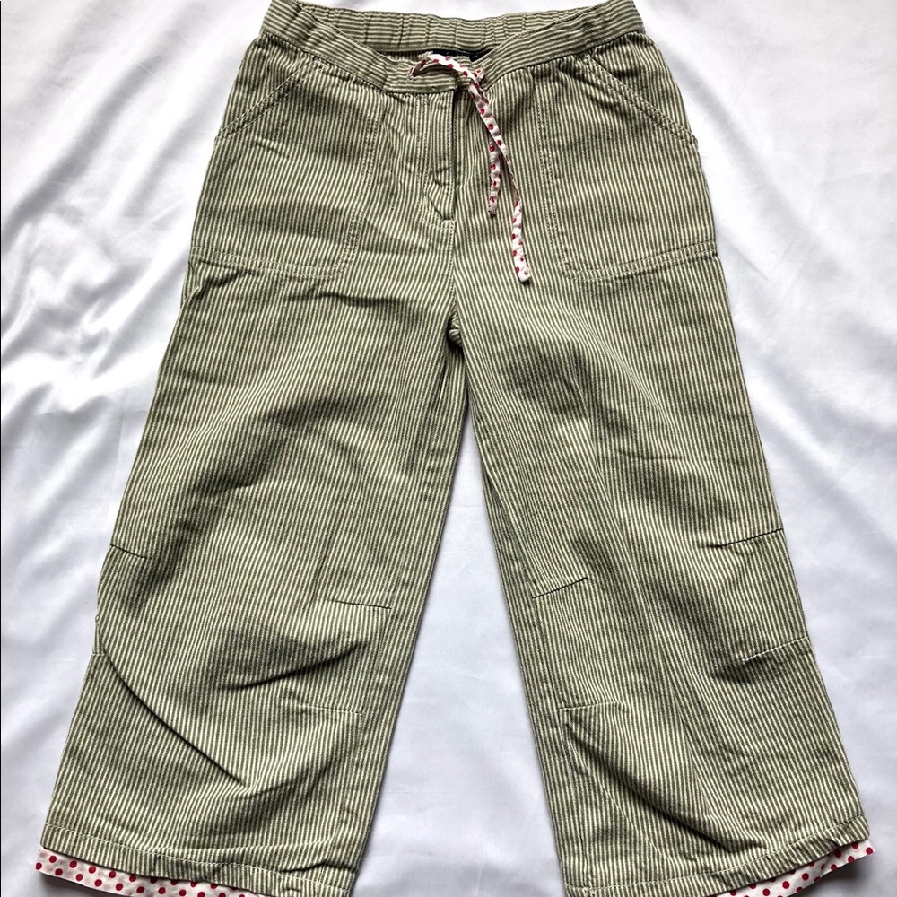 Mini Boden pinstriped pants cotton